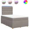 Box spring postel s matrací 120x190 cm textil [3293527] (Barva Tmavě šedá)