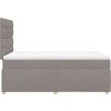 Box spring postel s matrací 120x190 cm textil [3293527] (Barva Tmavě šedá)