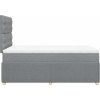 Box spring postel s matrací 120x190 cm textil [3292005] (Barva Tmavě hnědá)