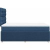 Box spring postel s matrací 120x190 cm textil [3292005] (Barva Tmavě hnědá)