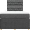 Box spring postel s matrací 120x190 cm textil [3292005] (Barva Tmavě hnědá)