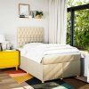 Box spring postel s matrací 120x190 cm textil [3291227] (Barva Tmavě šedá)