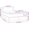 Box spring postel s matrací 120x190 cm samet [3269831] (Barva Světle šedá)