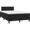 Box spring postel s matrací 120x190 cm samet [3269831] (Barva Světle šedá)