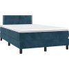 Box spring postel s matrací 120x190 cm samet [3269831] (Barva Světle šedá)
