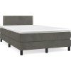 Box spring postel s matrací 120x190 cm samet [3269831] (Barva Světle šedá)
