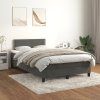 Box spring postel s matrací 120x190 cm samet [3269831] (Barva Světle šedá)