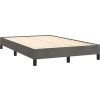 Box spring postel s matrací 120x190 cm samet [3269831] (Barva Světle šedá)