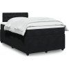 Box spring postel s matrací 120x190 cm samet [3287693] (Barva Tmavě šedá)