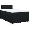 Box spring postel s matrací 120x190 cm samet [3287693] (Barva Tmavě šedá)