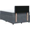 Box spring postel s matrací 120x190 cm samet [3287693] (Barva Tmavě šedá)