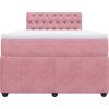 Box spring postel s matrací 120x190 cm samet [3287693] (Barva Tmavě šedá)