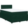 Box spring postel s matrací 120x190 cm samet [3287693] (Barva Tmavě šedá)