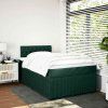 Box spring postel s matrací 120x190 cm samet [3287693] (Barva Tmavě šedá)
