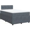 Box spring postel s matrací 120x190 cm samet [3287693] (Barva Tmavě šedá)