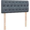 Box spring postel s matrací 120x190 cm samet [3287693] (Barva Tmavě šedá)