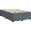 Box spring postel s matrací 120x190 cm samet [3287693] (Barva Tmavě šedá)