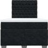 Box spring postel s matrací 120x190 cm samet [3293165] (Barva Tmavě šedá)