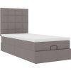 Osmanský postel s matrací 90x200 cm textil [3313128] (Barva Černá)