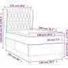 Box spring postel s matrací 100x200 cm samet [3129378] (Barva Tmavě zelená)