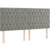 Box spring postel s matrací 200x200 cm samet [3129416] (Barva Růžová)