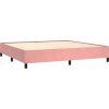 Box spring postel s matrací 200x200 cm samet [3129416] (Barva Růžová)