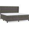 Box spring postel s matrací 200x200 cm samet [3129416] (Barva Růžová)