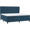 Box spring postel s matrací 200x200 cm samet [3129416] (Barva Růžová)