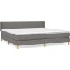 Box spring postel s matrací 200x200 cm textil [3130221] (Barva Taupe)