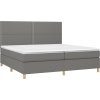 Box spring postel s matrací 200x200 cm textil [3142285] (Barva Taupe)