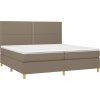 Box spring postel s matrací 200x200 cm textil [3142285] (Barva Taupe)