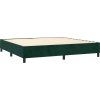 Box spring postel s matrací a LED 200x200 cm samet [3136083] (Barva Světle šedá)