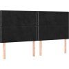 Box spring postel s matrací a LED 200x200 cm samet [3136083] (Barva Světle šedá)