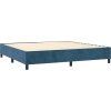 Box spring postel s matrací a LED 200x200 cm samet [3136083] (Barva Světle šedá)
