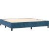 Box spring postel s matrací 200x200 cm samet [3129172] (Barva Tmavě šedá)