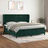 Box spring postel s matrací 200x200 cm samet [3129172] (Barva Tmavě šedá)