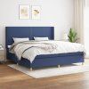 Box spring postel s matrací 200x200 cm textil [3131937] (Barva Světle šedá)