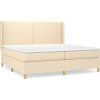 Box spring postel s matrací 200x200 cm textil [3131937] (Barva Světle šedá)