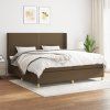 Box spring postel s matrací 200x200 cm textil [3131937] (Barva Světle šedá)
