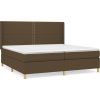 Box spring postel s matrací 200x200 cm textil [3131937] (Barva Světle šedá)