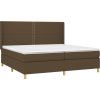 Box spring postel s matrací 200x200 cm textil [3131937] (Barva Světle šedá)