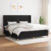 Box spring postel s matrací 200x200 cm textil [3131937] (Barva Světle šedá)
