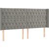 Box spring postel s matrací a LED 200x200 cm samet [3139767] (Barva Tmavě moddrá)