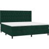 Box spring postel s matrací a LED 200x200 cm samet [3139767] (Barva Tmavě moddrá)
