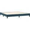 Box spring postel s matrací 200x200 cm samet [3141267] (Barva Tmavě moddrá)