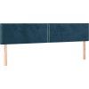 Box spring postel s matrací 200x200 cm samet [3141267] (Barva Tmavě moddrá)