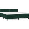 Box spring postel s matrací 200x200 cm samet [3141267] (Barva Tmavě moddrá)