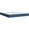 Box spring postel s matrací 180x200 cm textil [3294060] (Barva Modrá)