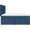 Box spring postel s matrací 180x200 cm textil [3291754] (Barva Světle šedá)