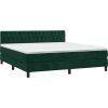 Box spring postel s matrací a LED 180x200 cm samet [3134597] (Barva Světle šedá)